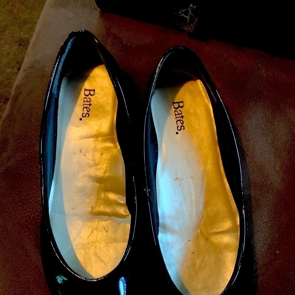 Bates New Vintage Black Patton Flats - Picture 2 of 5